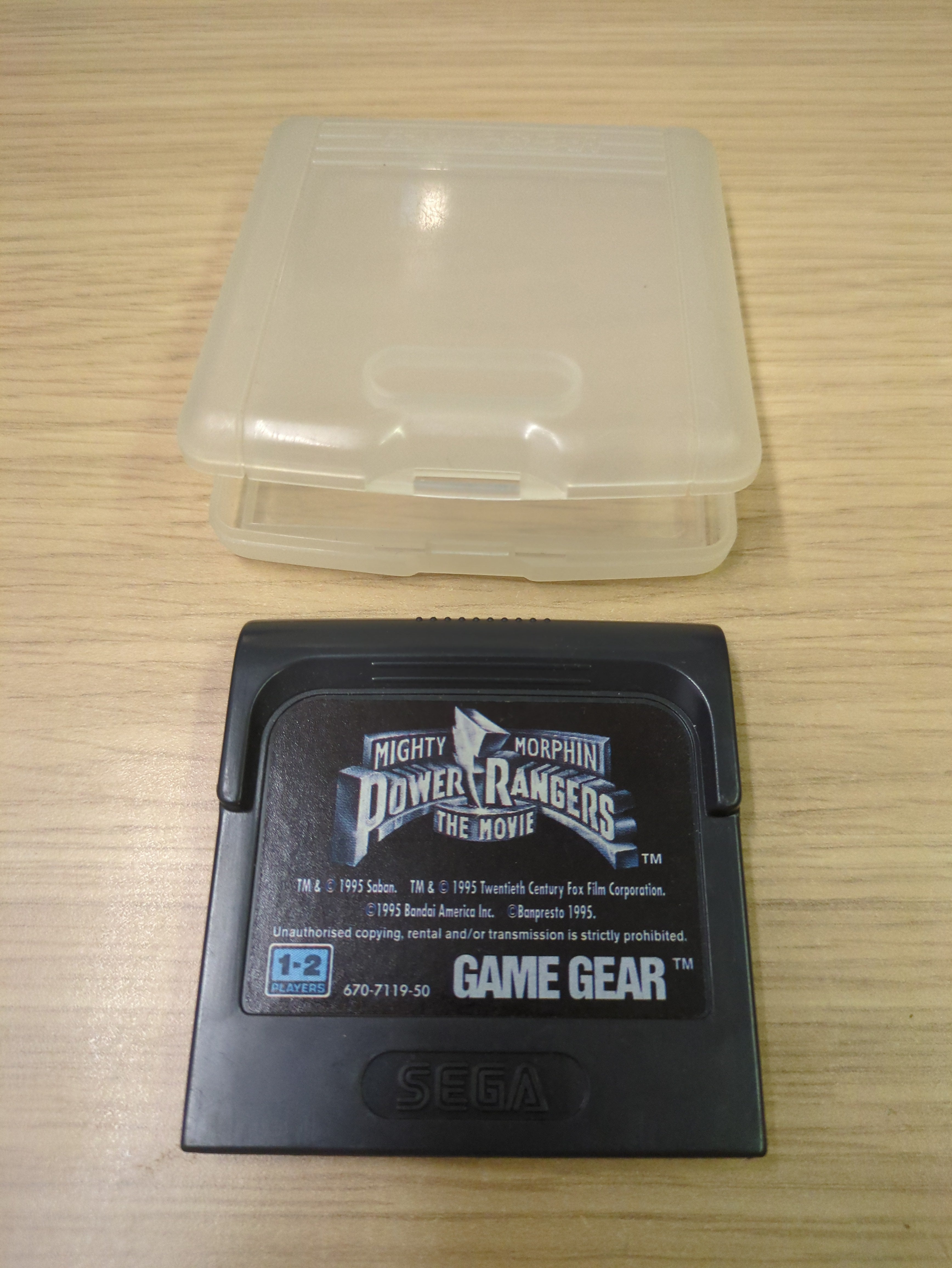 Mighty Morphin Power Rangers The Movie Sega Game Gear game cart only Mighty Morphin Power Rangers The Movie Sega Game Gear game cart only